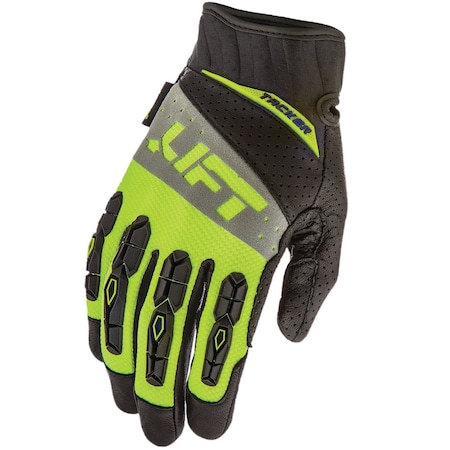 TACKER Glove HiViz Genuine Leather AntiVibe